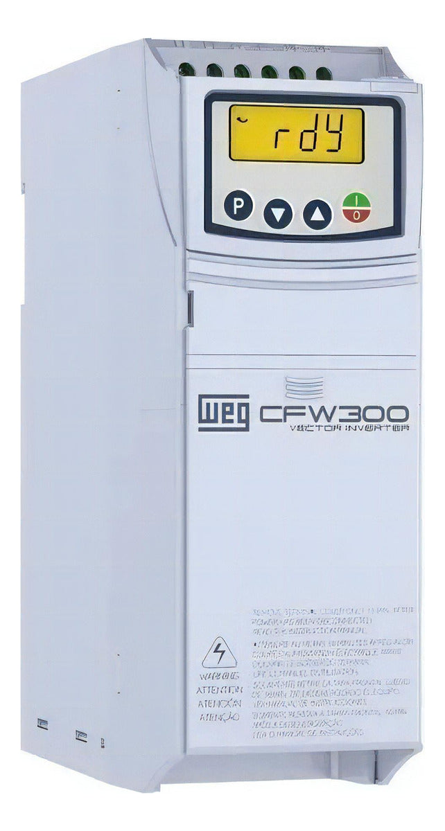 Inversor de frequência WEG CFW300B15P2T2DB20 220V trifásica 5 hp branco